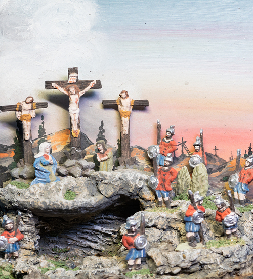 Die Fastenkrippe, Kreuzigung 